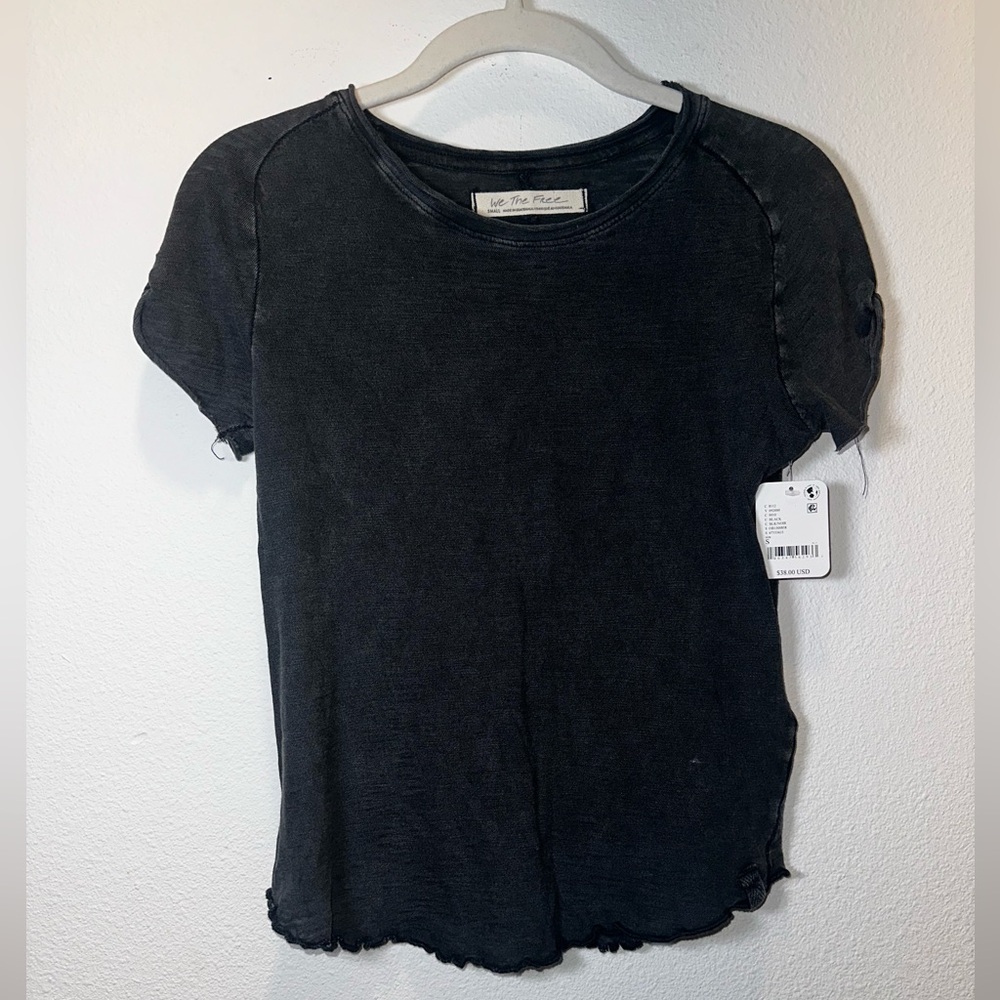 We The Free Be My Baby Tee NWT in black - Picture 4 of 9